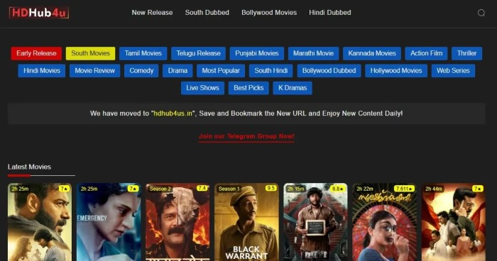 Features of HDHub4u App