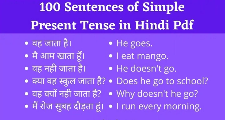 Present Simple Tense in Hindi: Rules, Usage & Daily Life Examples present simple tense in hindi