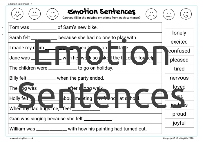 Sentences with Emotions